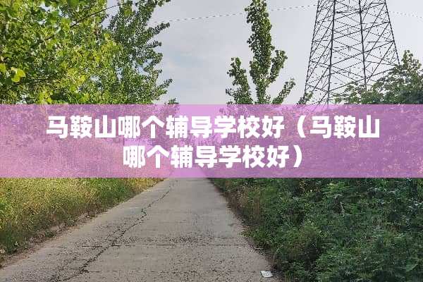 马鞍山哪个辅导学校好（马鞍山哪个辅导学校好）