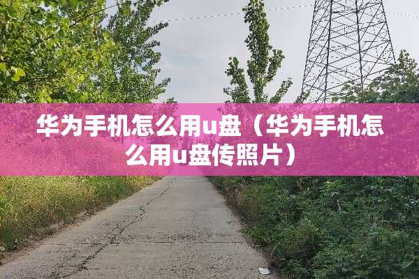 华为手机怎么用u盘（华为手机怎么用u盘传照片）