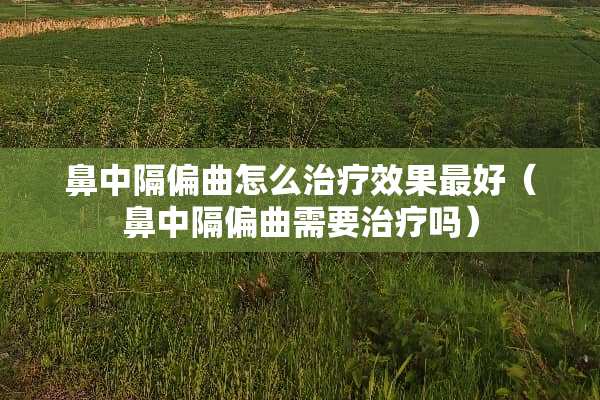 鼻中隔偏曲怎么治疗效果最好（鼻中隔偏曲需要治疗吗）