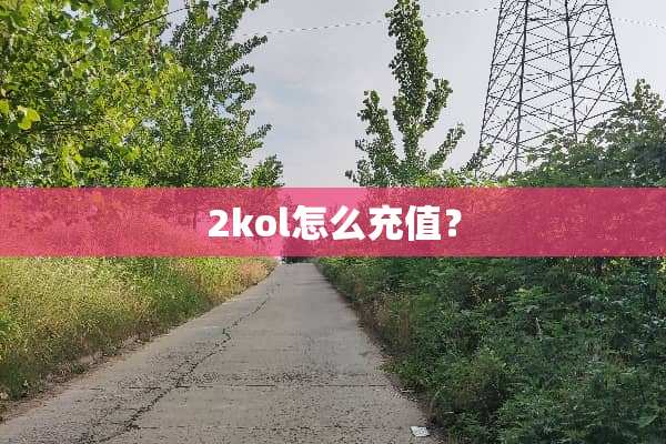 2kol怎么充值？