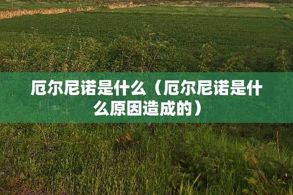 厄尔尼诺是什么（厄尔尼诺是什么原因造成的）