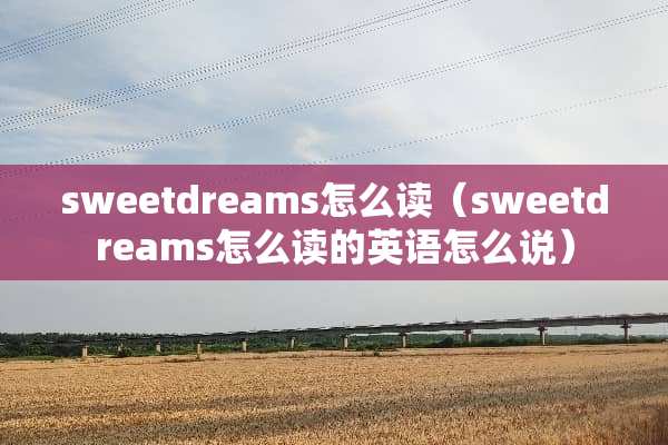 sweetdreams怎么读（sweetdreams怎么读的英语怎么说）
