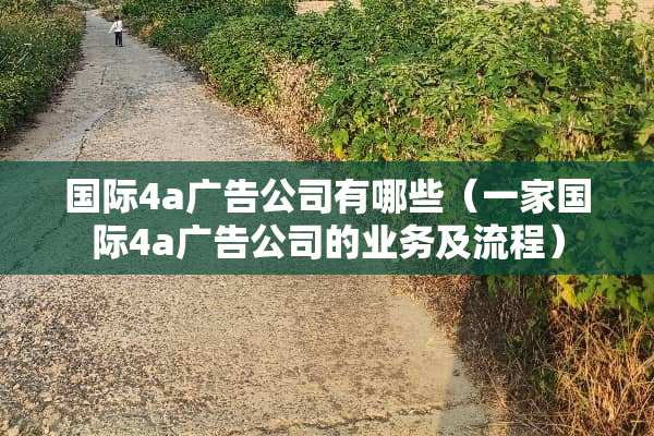 国际4a广告公司有哪些（一家国际4a广告公司的业务及流程）