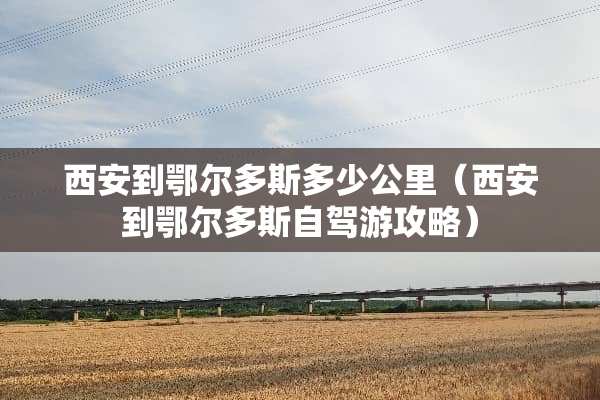 西安到鄂尔多斯多少公里（西安到鄂尔多斯自驾游攻略）