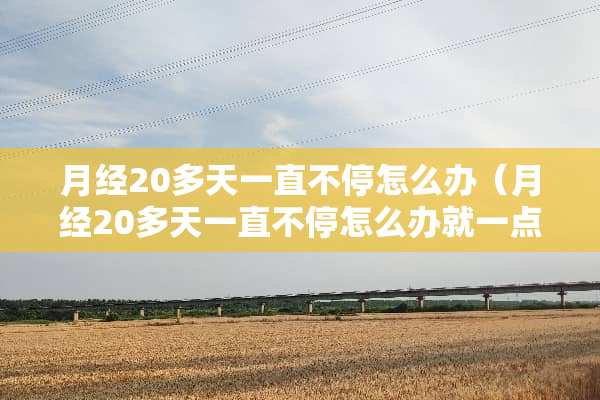 月经20多天一直不停怎么办（月经20多天一直不停怎么办就一点点）