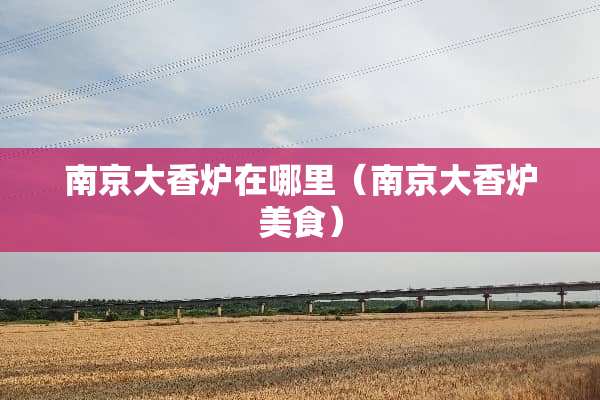 ***香炉在哪里（***香炉美食）