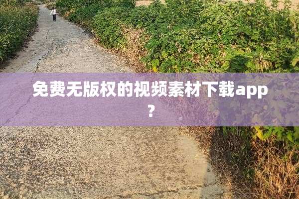 免费无版权的视频素材下载app？