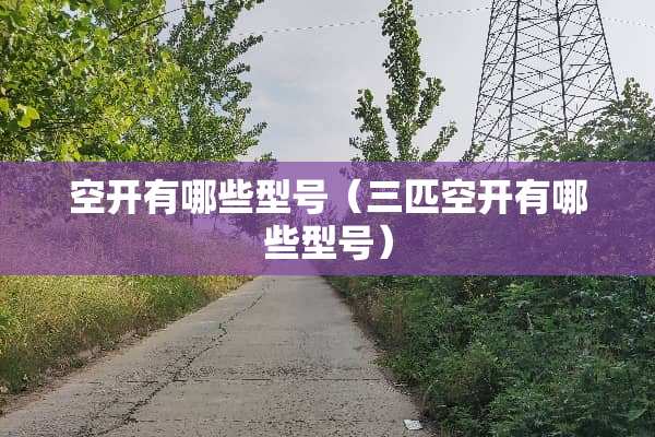 空开有哪些型号（三匹空开有哪些型号）
