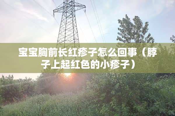 宝宝胸前长红疹子怎么回事（脖子上起红色的小疹子）