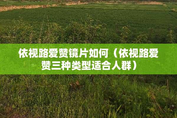 依视路爱赞镜片如何（依视路爱赞三种类型适合人群）