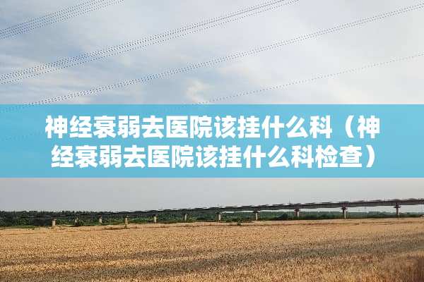 神经衰弱去医院该挂什么科（神经衰弱去医院该挂什么科检查）