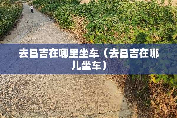 去昌吉在哪里坐车（去昌吉在哪儿坐车）