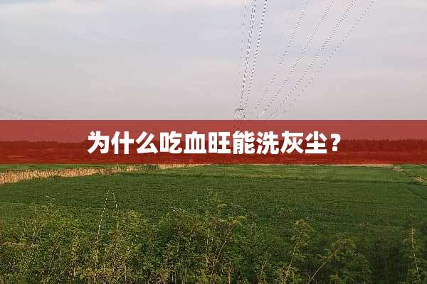 为什么吃血旺能洗灰尘？