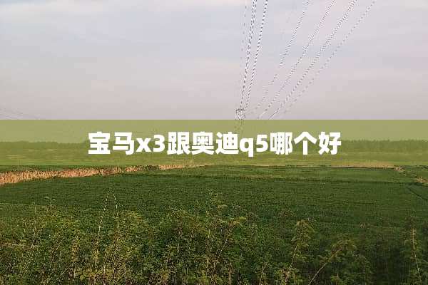 宝马x3跟奥迪q5哪个好