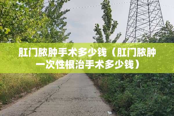 *门脓肿手术多少钱（*门脓肿一次性根治手术多少钱）