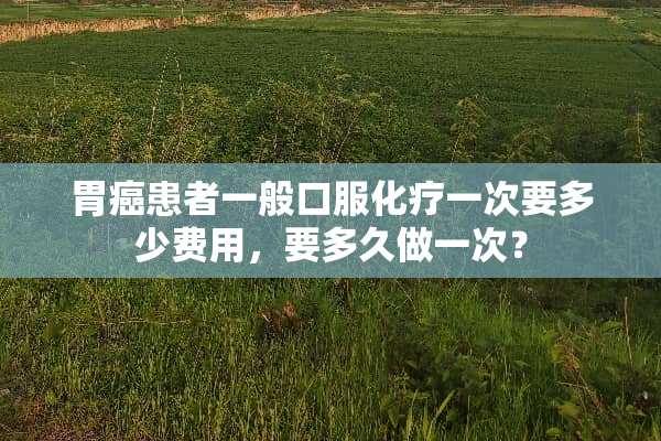 胃癌患者一般口服化疗一次要多少费用，要多久做一次？