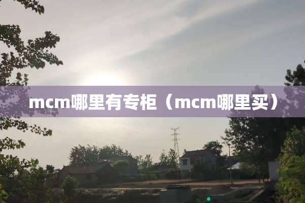 mcm哪里有专柜（mcm哪里买）