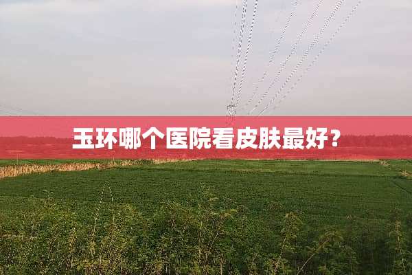 玉环哪个医院看皮肤最好？