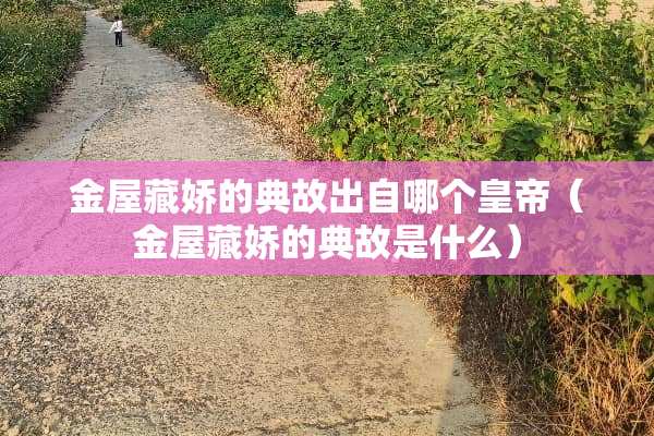 金屋藏娇的典故出自哪个皇帝（金屋藏娇的典故是什么）