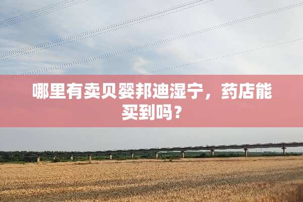 哪里有卖贝婴邦迪湿宁，药店能买到吗？