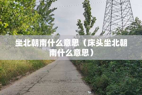 坐北朝南什么意思（床头坐北朝南什么意思）