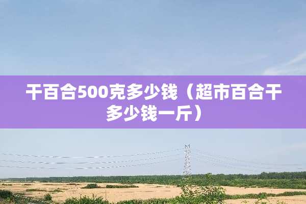 干百合500克多少钱（超市百合干多少钱一斤）