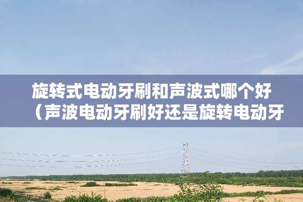 旋转式电动牙刷和声波式哪个好（声波电动牙刷好还是旋转电动牙刷好）