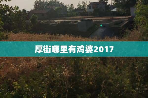 厚街哪里有鸡婆2017