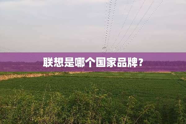 联想是哪个国家品牌？