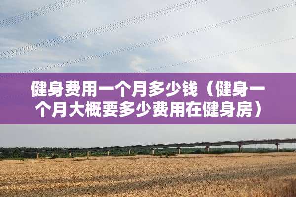 健身费用一个月多少钱（健身一个月大概要多少费用在健身房）