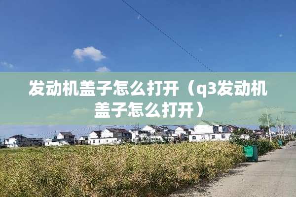 发动机盖子怎么打开（q3发动机盖子怎么打开）