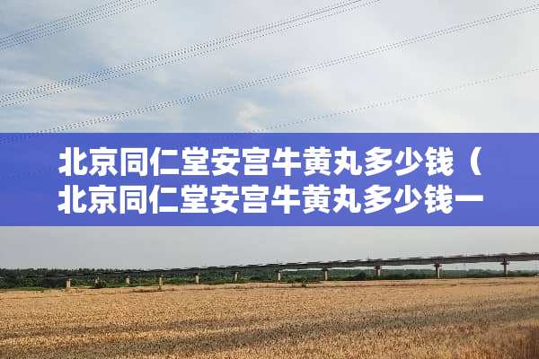 北京同仁堂安宫牛黄丸多少钱（北京同仁堂安宫牛黄丸多少钱一丸图片）