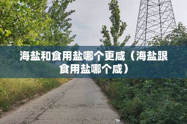 海盐和食用盐哪个更咸（海盐跟食用盐哪个咸）