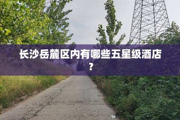 长沙岳麓区内有哪些五星级酒店？
