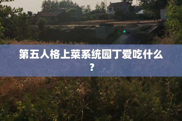 第五人格上菜系统园丁爱吃什么？