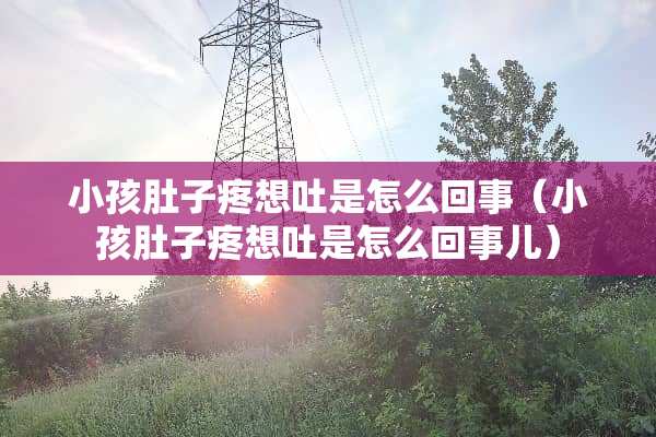小孩肚子疼想吐是怎么回事（小孩肚子疼想吐是怎么回事儿）
