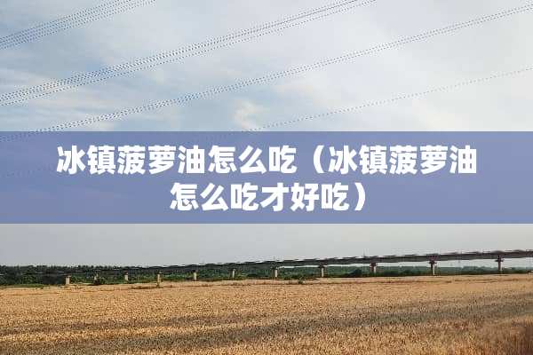冰镇菠萝油怎么吃（冰镇菠萝油怎么吃才好吃）
