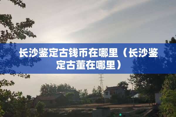 长沙鉴定古钱币在哪里（长沙鉴定古董在哪里）