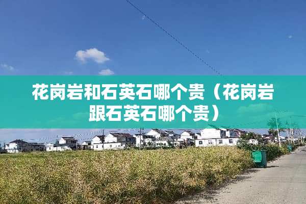 花岗岩和石英石哪个贵（花岗岩跟石英石哪个贵）