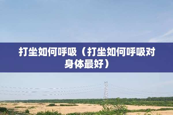 打坐如何呼吸（打坐如何呼吸对身体最好）