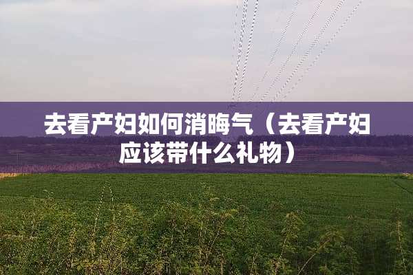 去看产妇如何消晦气（去看产妇应该带什么礼物）