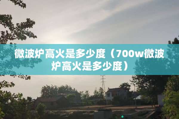 微波炉高火是多少度（700w微波炉高火是多少度）