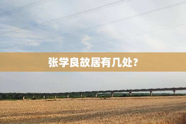 张学良故居有几处？