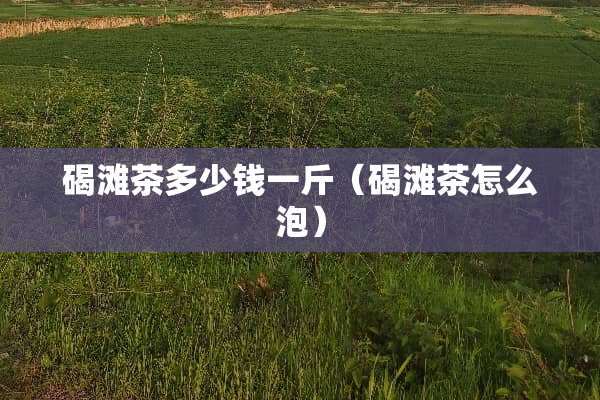 碣滩茶多少钱一斤（碣滩茶怎么泡）