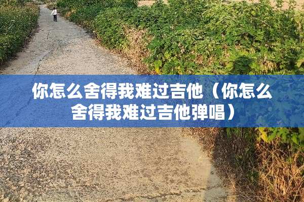 你怎么舍得我难过吉他（你怎么舍得我难过吉他弹唱）