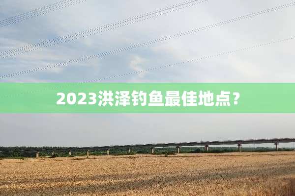2023洪泽钓鱼最佳地点？