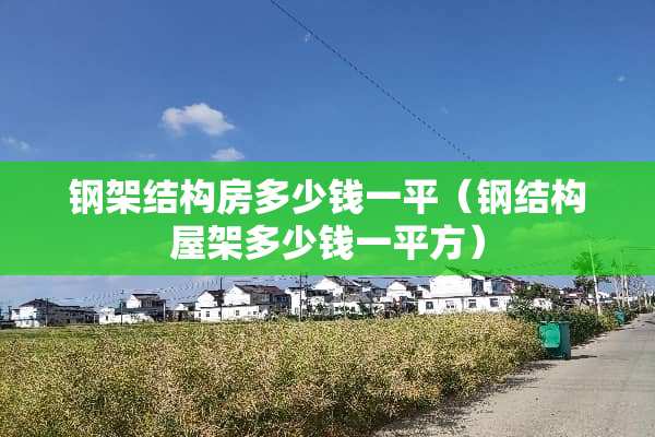 钢架结构房多少钱一平（钢结构屋架多少钱一平方）
