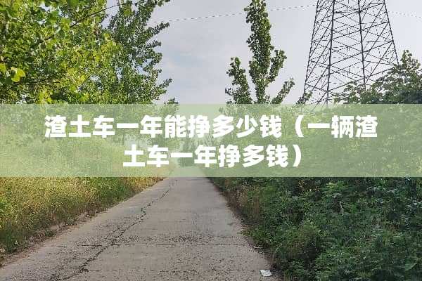 渣土车一年能挣多少钱（一辆渣土车一年挣多钱）