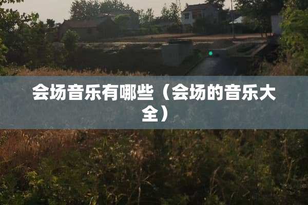 会场音乐有哪些（会场的音乐大全）