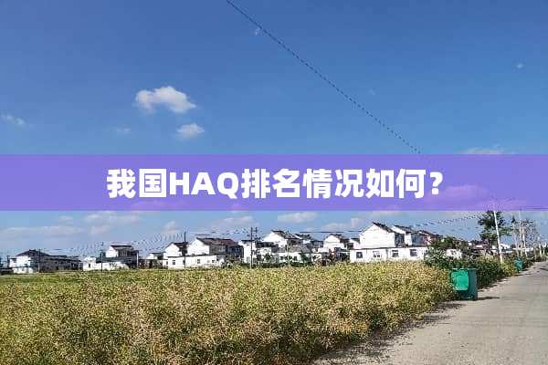我国HAQ排名情况如何？